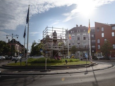 La statue de Léopold II est restaurée