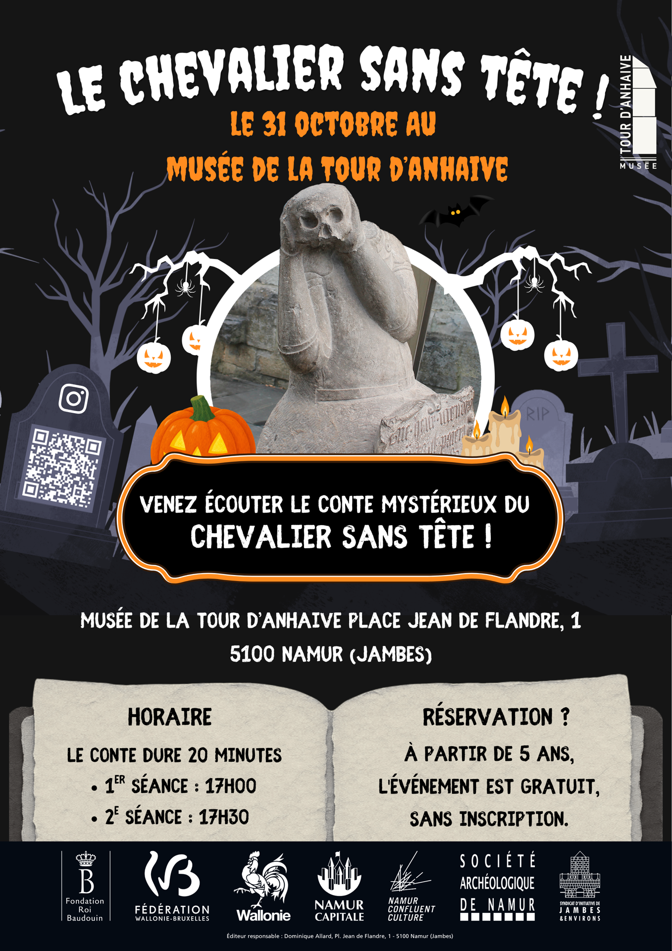 26 10 31 Affiche événement Halloween