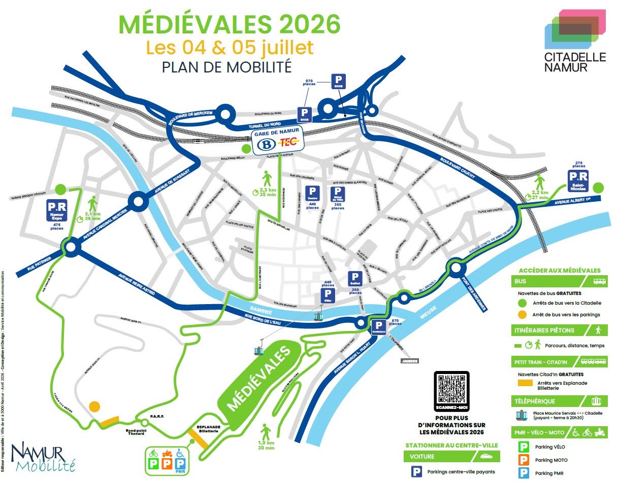 Plan de mobilité Médiévales de la Citadelle