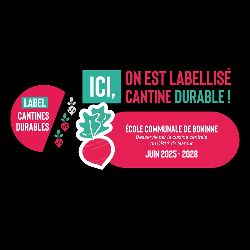 Boninne - Label Cantine durable