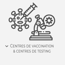 Picto Centres de vaccination & testing