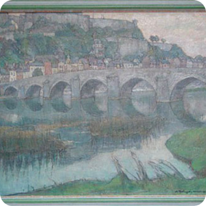 Pont de Jambes au crépuscule - Mécislas DE RAKOWSKI