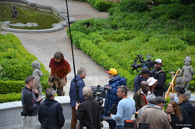  Musée des Arts décoratifs - Photo du tournage des "Visiteurs" 