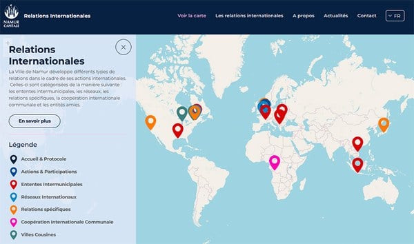 Carte interactive 2026 Site relations internationales