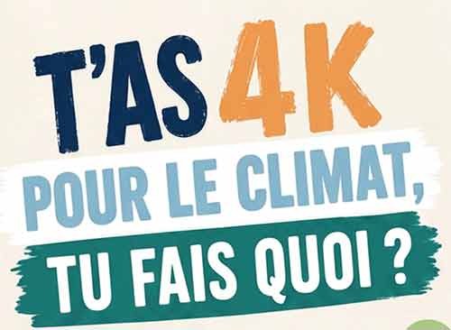 t'as 4k pour le climat appel projets jeunesse